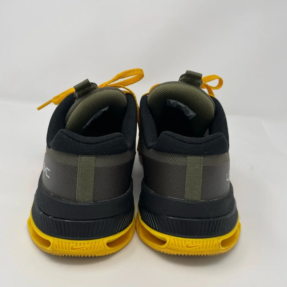 Nike Olive Green and Yellow Men's Athletic Shoes